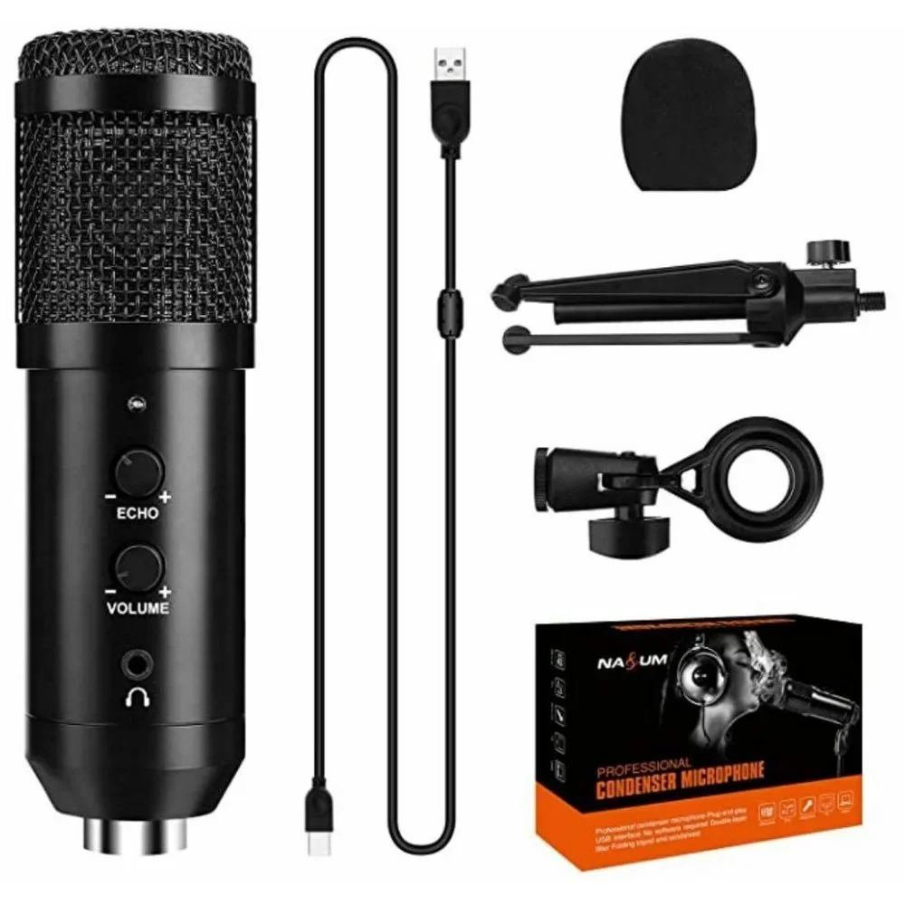 USB Microphone for Computer NASUM Desktop Podcast Microphone